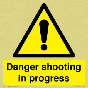 Danger shooting in progress
